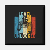 Level 16 Unlocked Video Gamer 16 Year Old 16th Bir