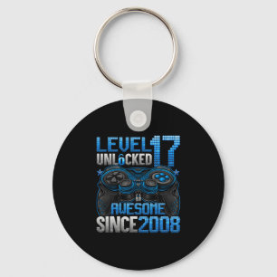 Level 17 Unlocked 17 Year Old Gifts Boys 17th Birt Key Ring