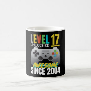 Level 17 Unlocked Awesome Since 2004 Coffee Mug