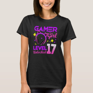 Level 17 Unlocked Awesome Since 2005 17th B Day Ga T-Shirt
