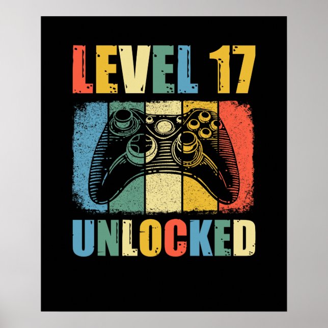Level 17 unlocked poster (Front)
