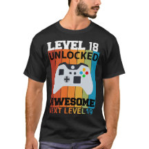 Level 18 Unlocked Birthday T-Shirt