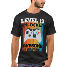 Level 19 Unlocked Birthday T-Shirt