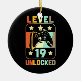 Level 19 Unlocked Ceramic Ornament