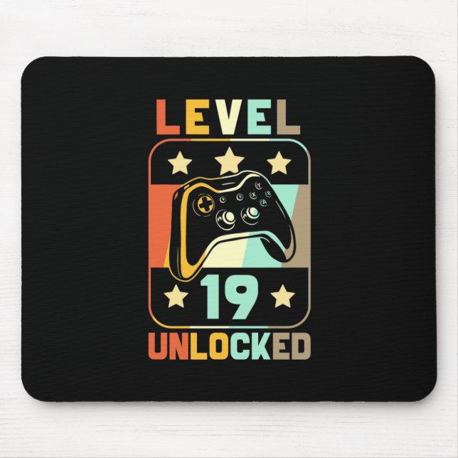 Level 19 Unlocked Mouse Pad (Front)
