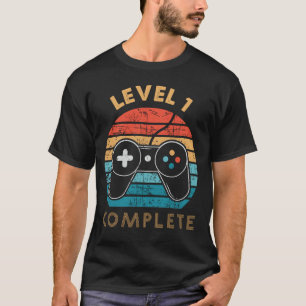 Level 1 Complete Gamer Birthday Gift T-Shirt