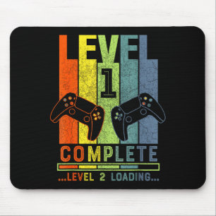 Level 1 Complete Gamer Gift 1 Years Wedding Annive Mouse Pad