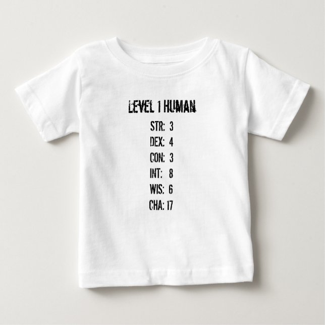 Level 1 Human Baby T-Shirt (Front)