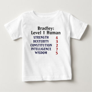 Level 1 Human Personalised Baby T-Shirt