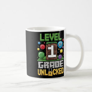Level 1st Grade Unlocked Video Game First Day Back Coffee Mug