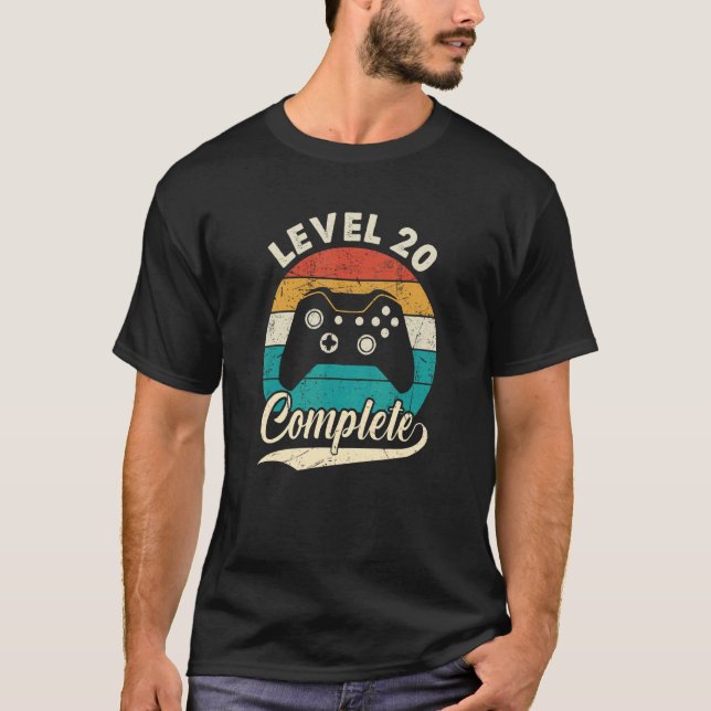 Level 20 Complete   20th Wedding Aniversary For Hi T-Shirt (Front)