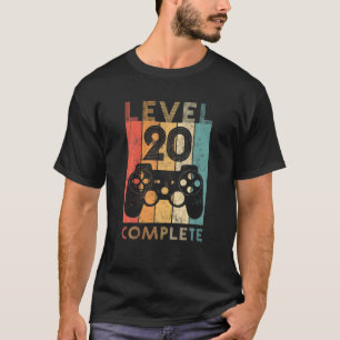 Level 20 Complete 20Th Wedding Anniversary 20Th T-Shirt