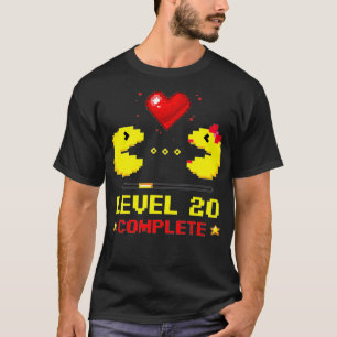 Level 20 Complete Gamers 20th Wedding Anniversary  T-Shirt