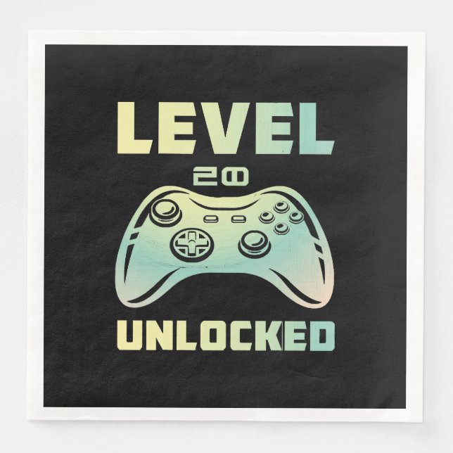 level 20 unlocked napkin (Front)