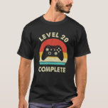 Level 20Th Complete - Retro 20 Year Wedding Annive T-Shirt<br><div class="desc">Grab This awesome design now and show it off the world where all about wedding anniversary gifts Designs,  So be sure to click our brand name to see other styles and colours.</div>