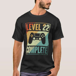 Level 22 Complete Video Gamer - 22Nd Wedding Anive T-Shirt