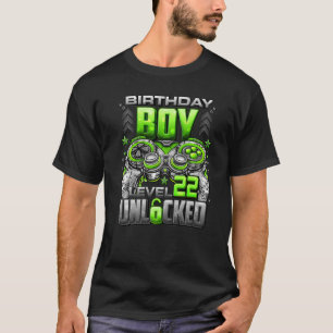 Level 22 Unlocked Awesome Since 2000 22nd Birthday T-Shirt