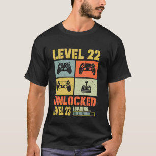 Level 22 Unlocked Level 23 Loading 22 Years Old 22 T-Shirt