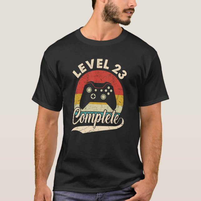 Level 23 Complete   23rd Wedding Anniversary For H T-Shirt (Front)