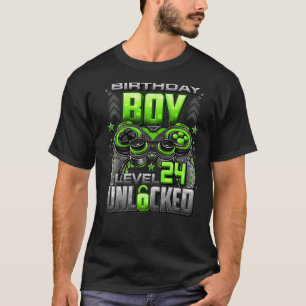 Level 24 Unlocked Awesome Since 1998 24th Birthday T-Shirt