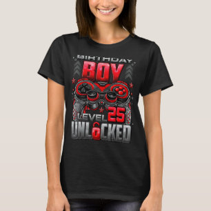 Level 25 Unlocked Awesome Since 1997 25th Birthday T-Shirt