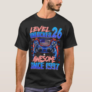 Level 26 Unlocked Awesome Since 1997 26th Birthday T-Shirt