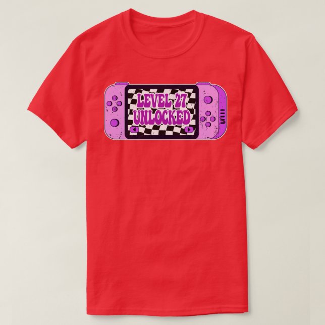 Level 27 Unlocked T-Shirt (Design Front)