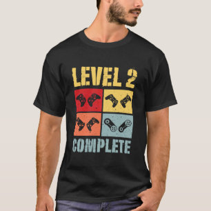 Level 2 Complete 2 Anniversary 2nd Wedding Anniver T-Shirt