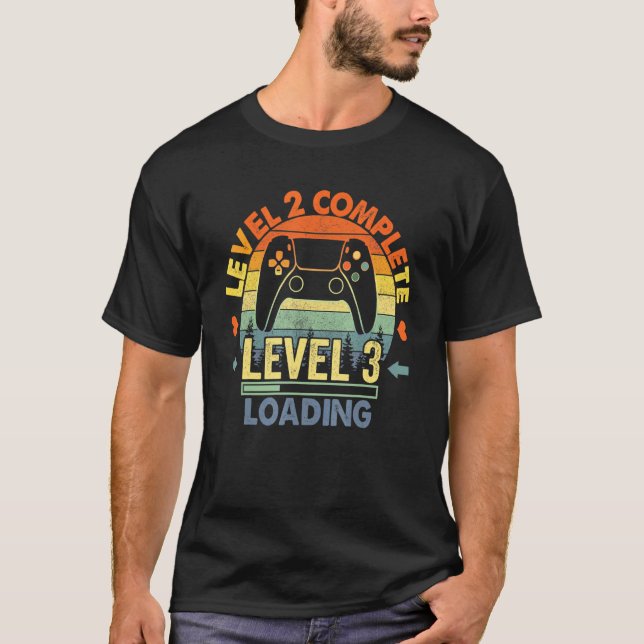 Level 2 Complete 2 Anniversary 2nd Wedding Anniver T-Shirt (Front)
