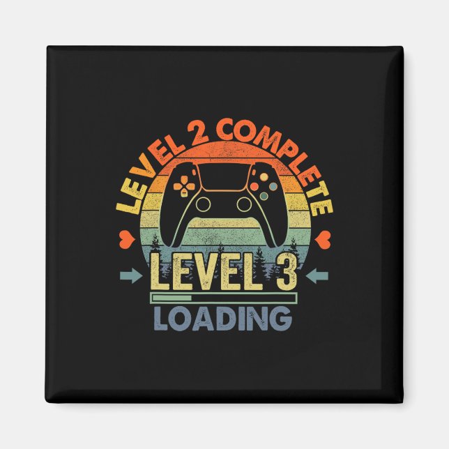 Level 2 Complete 2 Anniversary Gift 2nd Wedding An Magnet (Front)