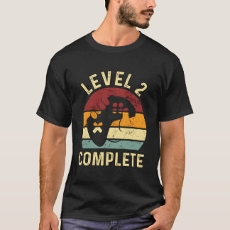 Level 2 Complete 2 Year Anniversary 2Nd Wedding Fo T-Shirt