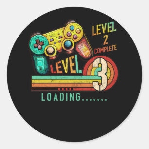 Level 2 Complete 2nd Anniversary Wedding Level 3 L Classic Round Sticker