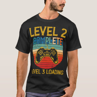 Level 2 Complete Gamer Anniversary Level 3 Years T-Shirt