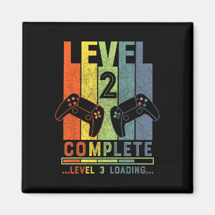 Level 2 Complete Gamer Gift 2 Years Wedding Annive Magnet