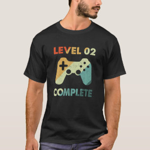 Level 2 Complete Video Gamer - 2Nd Wedding Anivers T-Shirt