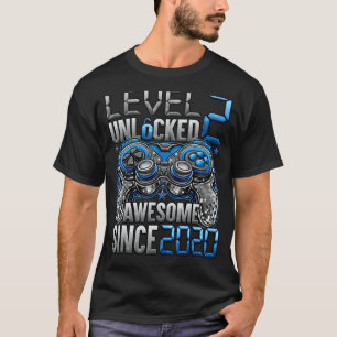 Level 2 Unlocked Awesome Since 2020 2nd Birthday T-Shirt