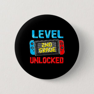 Level 2nd Grade Unlocked Ck To School First Day Bo 6 Cm Round Badge