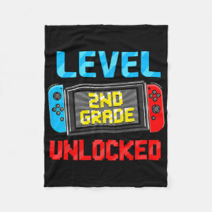 Level 2nd Grade Unlocked Ck To School First Day Bo Fleece Blanket
