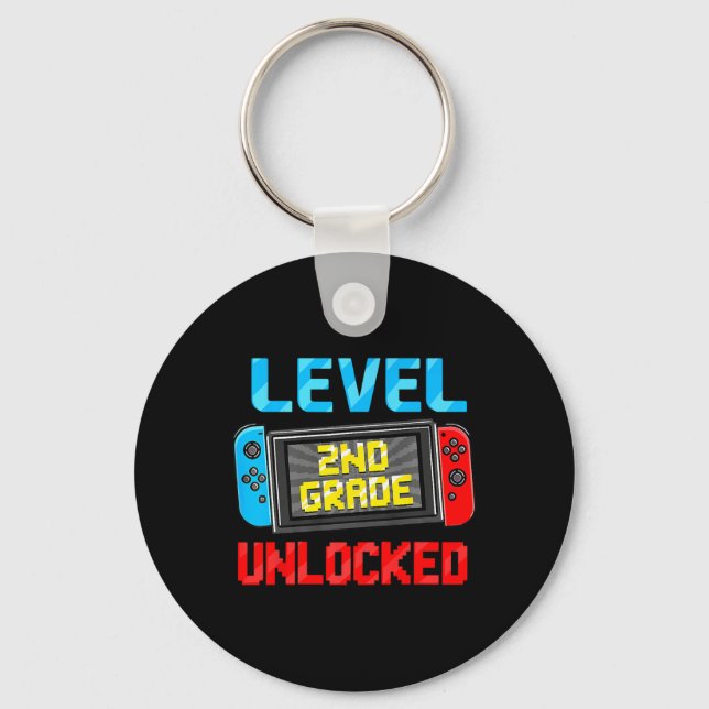 Level 2nd Grade Unlocked Ck To School First Day Bo Key Ring (Front)