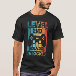 Level 2nd Second Grade Unlocked Game Back To Schoo T-Shirt