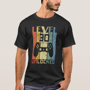 Level 30 Unlocked 30th Video Gamer Birthday Men vi T-Shirt