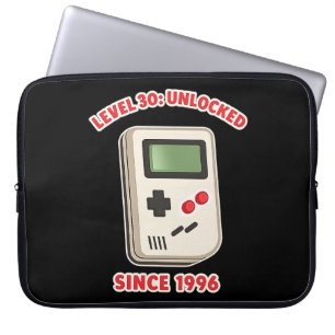 Level 30 Unlocked Since 1996 Laptop Sleeve