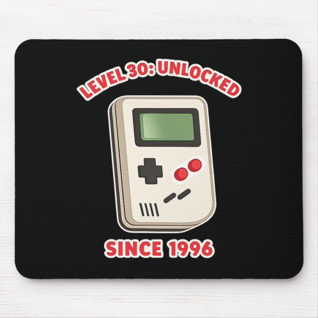 Level 30: Unlocked Since 1996 Mouse Pad (Front)
