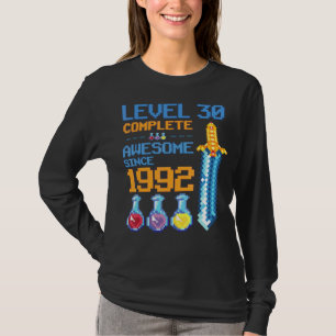 Level 30 Unlocked Video Game 30th Birthday Party R T-Shirt
