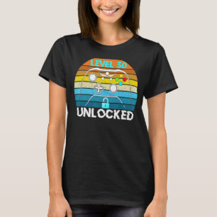 Level 30 Unlocked Video Gamer 30th Birthday T-Shirt