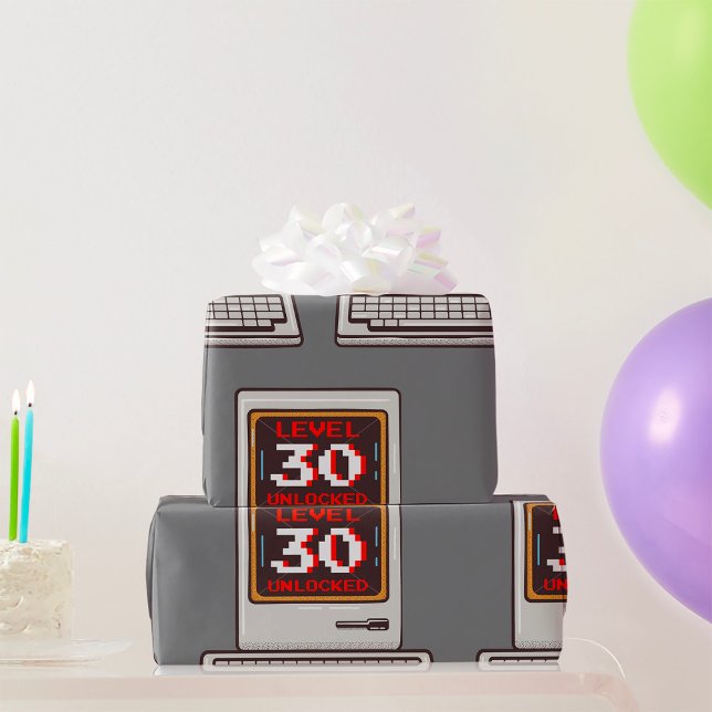 Level 30 Unlocked Wrapping Paper (Creator Uploaded)