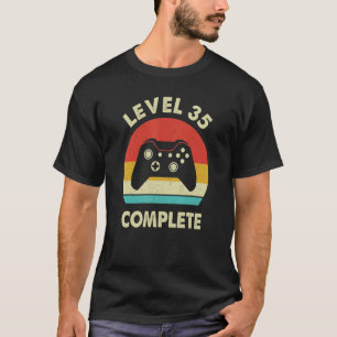 Level 35 Complete 35 Year Wedding Anniversary For T-Shirt