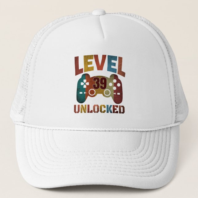 LEVEL 39 UNLOCKED  TRUCKER HAT (Front)