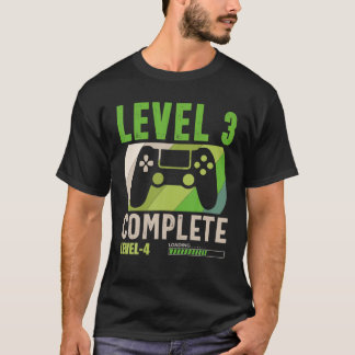 Level 3 Complete 3 Anniversary Funny 3Rd Wedding A T-Shirt