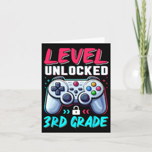 Level 3rd Grade Unlocked Back To School Team Third Card